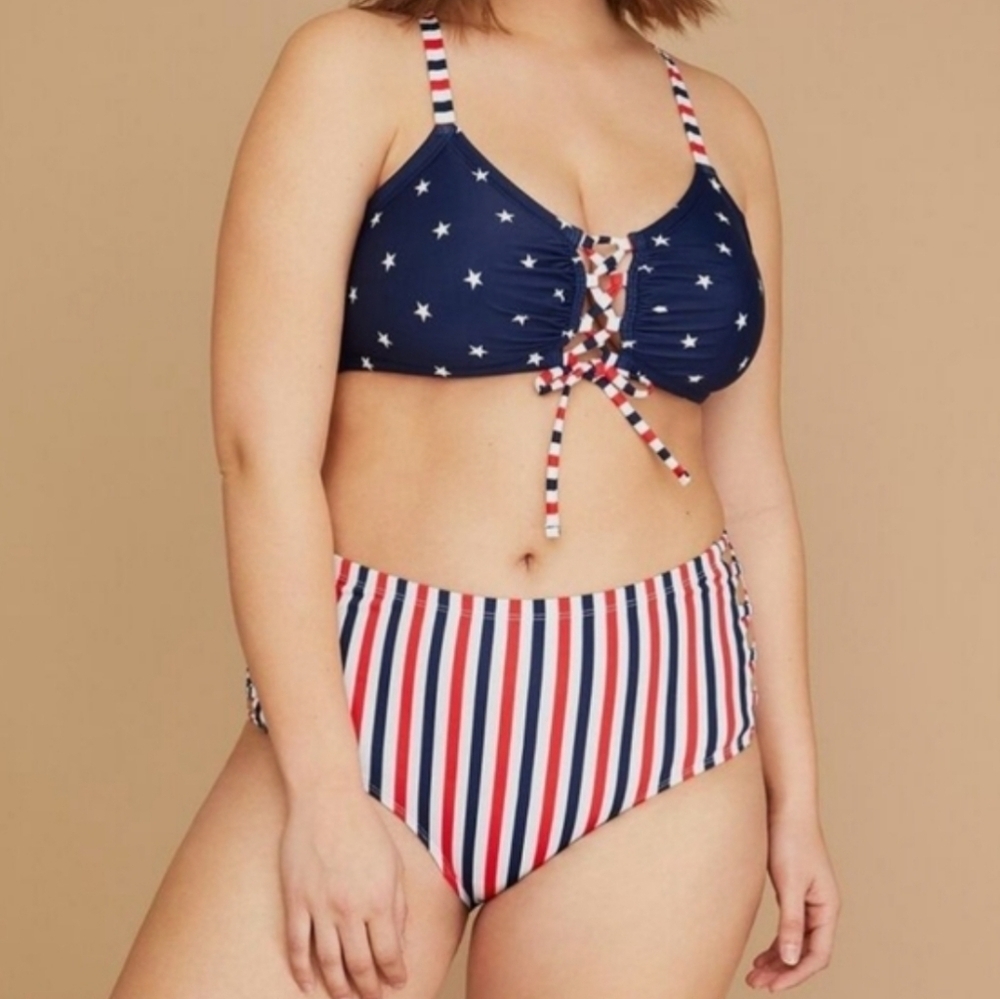 Cacique Red and Blue Patriotic Bikini